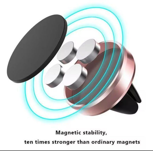 Magnetic Car Phone Holder 360° Rotatable Aluminum