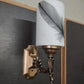 Modern Wall Lamp White ABS Plastic Lightweight Decor